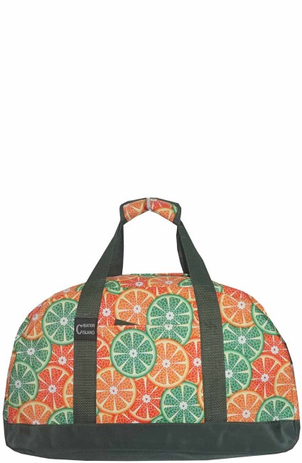 Printed Duffle Bag-ORANGE2520/GN